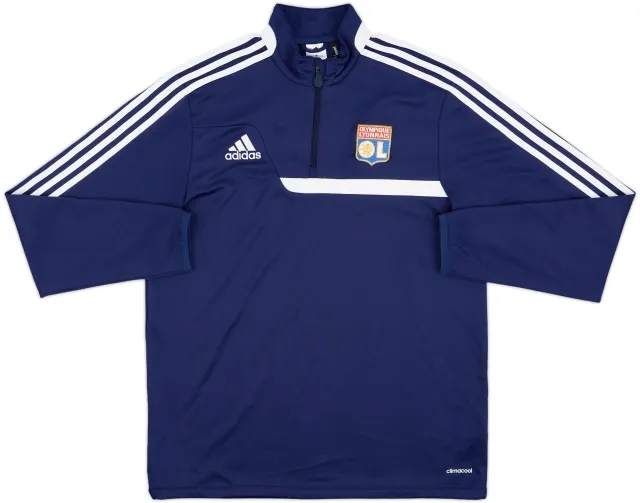 2013-14 Lyon adidas 1/4 Zip Track Top - 5/10 - (L)