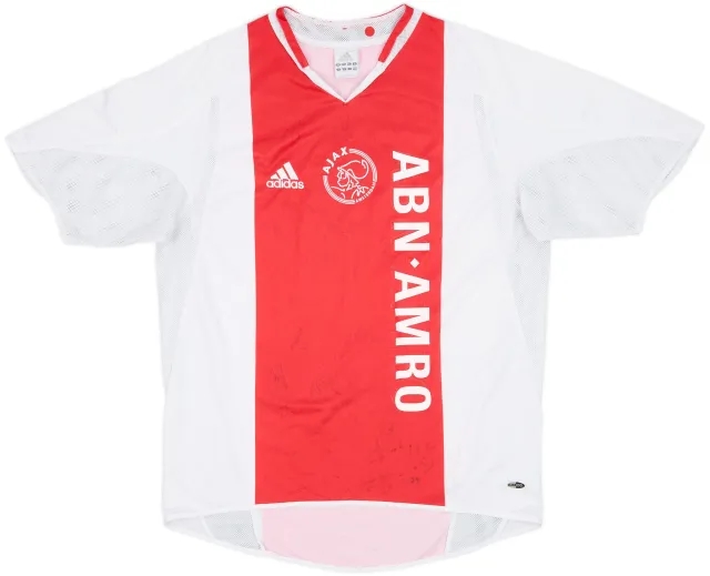 2004-05 Ajax Signed Home Shirt - 4/10 - (M)