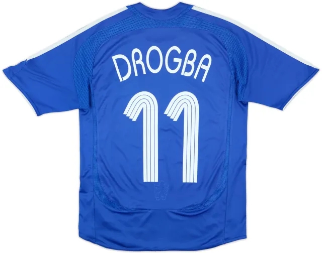 2006-08 Chelsea Home Shirt Drogba #11 - 6/10 - (L.Boys)
