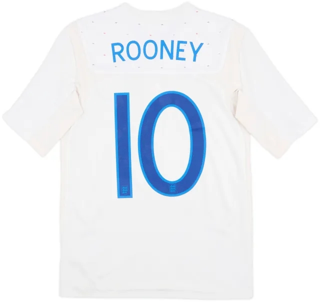 2010-11 England Home Shirt Rooney #10 - 5/10 - (XS)
