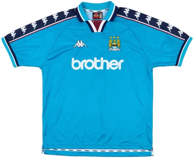 1997-99 Manchester City Home Shirt - 8/10 - (XL)