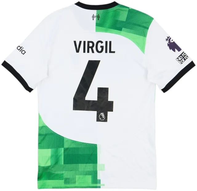 2023-24 Liverpool Away Shirt Virgil #4 - 9/10 - (S)