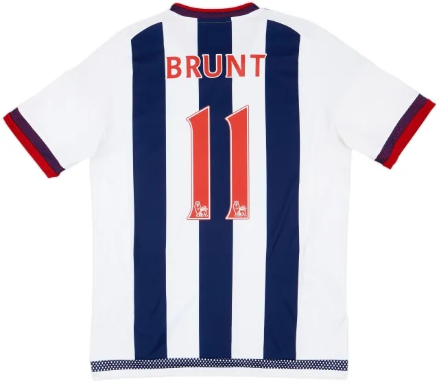 2015-16 West Brom Home Shirt Brunt #11 - 10/10 - (M)