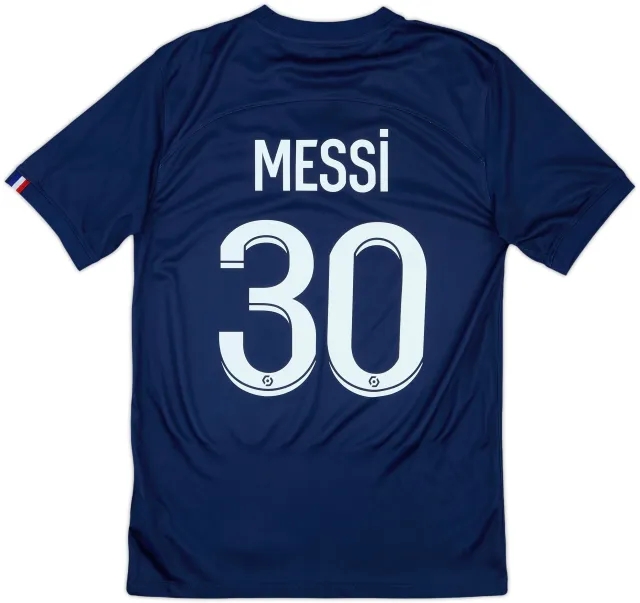 2022-23 Paris Saint-Germain Home Shirt Messi #30 - 7/10 - (S)