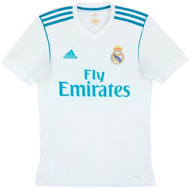 2017-18 Real Madrid Home Shirt - 4/10 - (XS)
