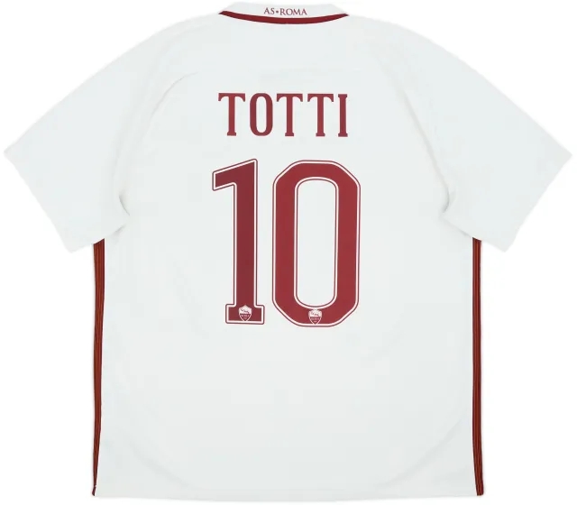 2016-17 Roma Away Shirt Totti #10 - 6/10 - (XL)