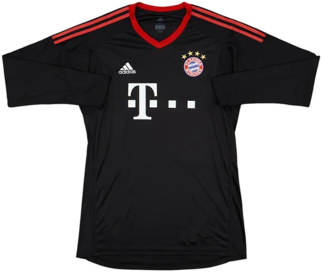 adidas Bayern Munich Mens LS Goalkeeper Player Issue Home Shirt 2017/18