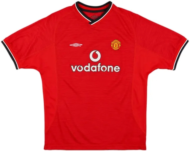 2000-02 Manchester United Home Shirt - 10/10 - (L.Boys)