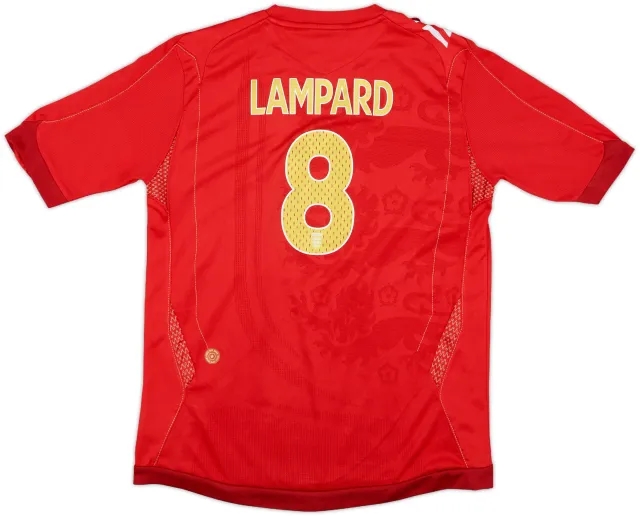 2006-08 England Away Shirt Lampard #8 - 8/10 - (L.Boys)