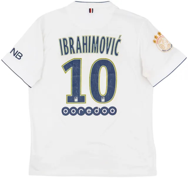 2014-15 Paris Saint-Germain Away Shirt Ibrahimovic #10 - 5/10 - (L)