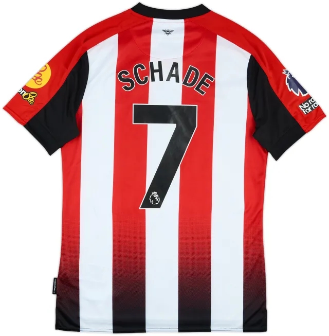 2024-25 Brentford Match Issue Home Shirt Schade #7