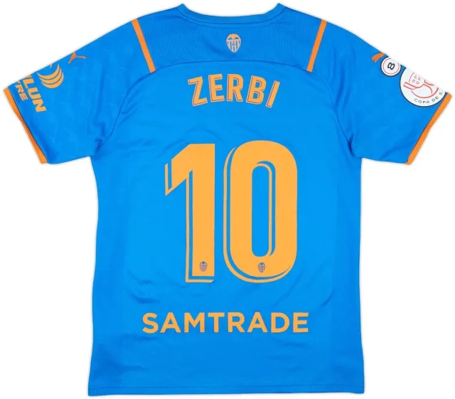 2021-22 Valencia Copa del Rey Third Shirt Zerbi #10 - 8/10 - (M)