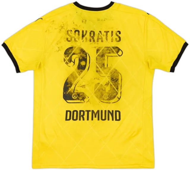 2015-16 Dortmund European Home Shirt Sokratis #25 - 4/10 - (M)