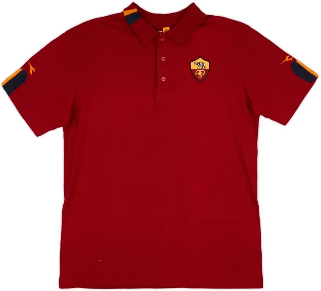 2003-04 Roma Diadora Polo Shirt - 8/10 - (XXL)