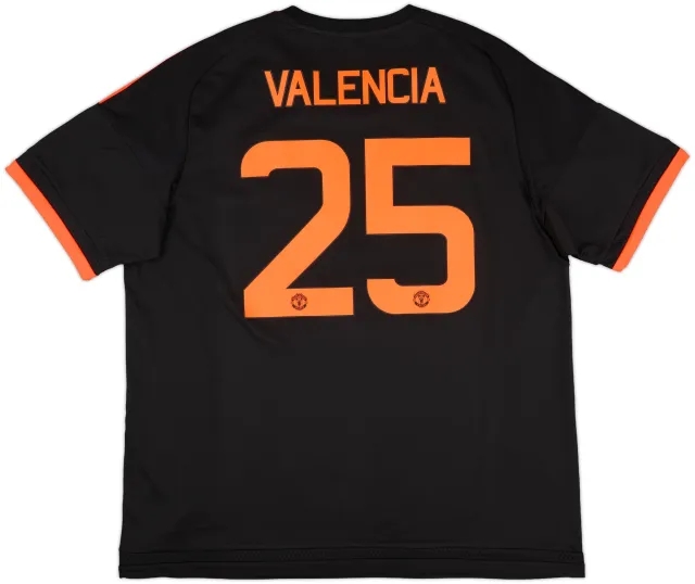 2015-16 Manchester United Third Shirt Valencia #25 - 9/10 - (XXL)