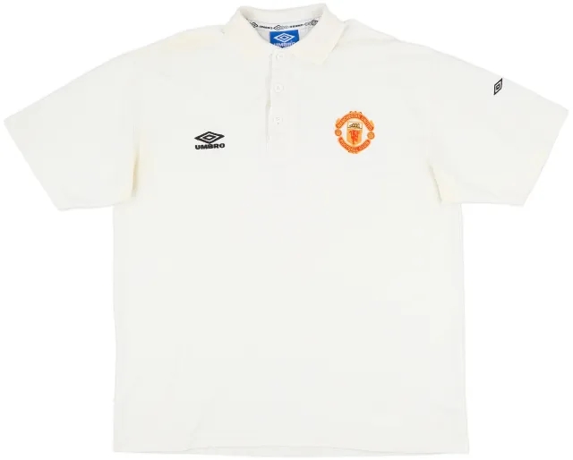 1996-97 Manchester United Umbro Polo Shirt - 9/10 - (XXL)