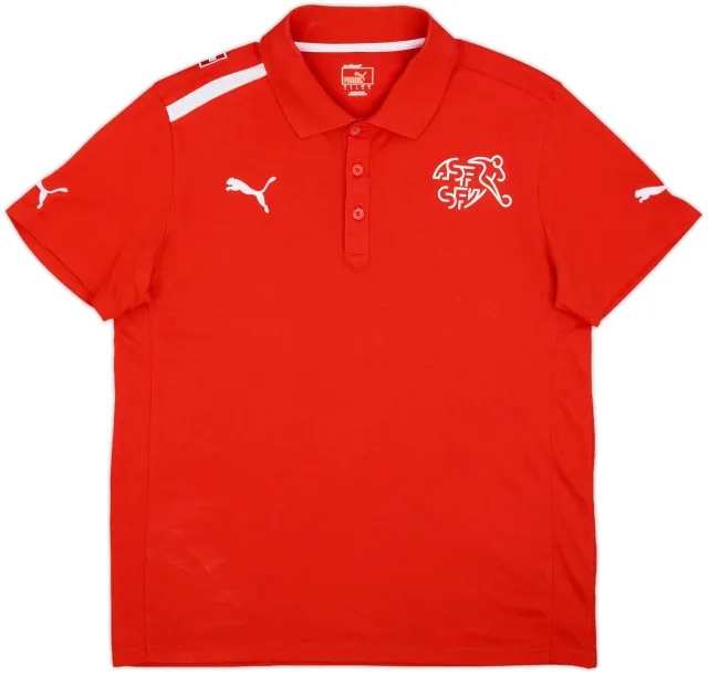 2012-14 Switzerland Puma Polo Shirt - 9/10 - (L)