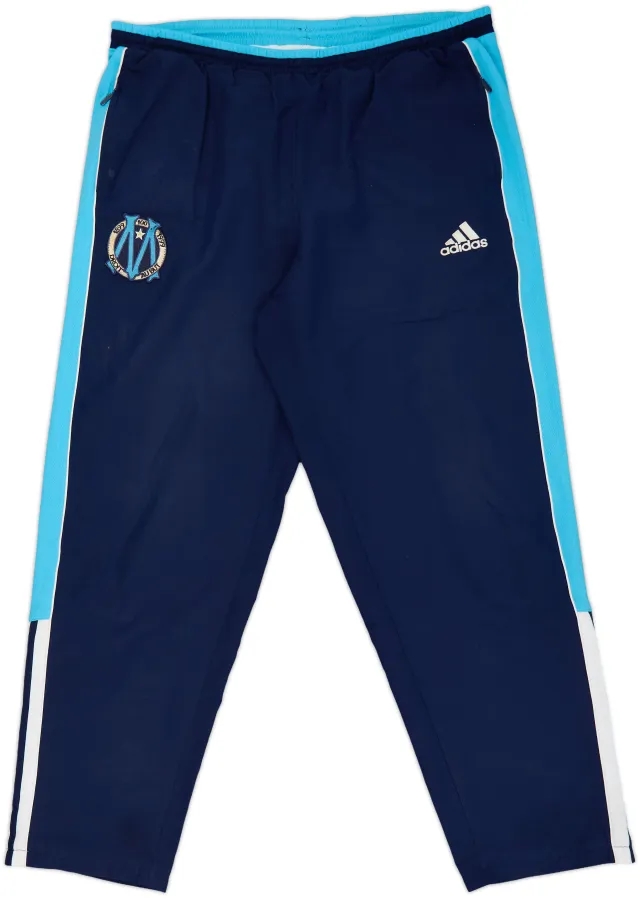 1998-99 Olympique Marseille adidas Track Pants/Bottoms - 6/10 - (L)