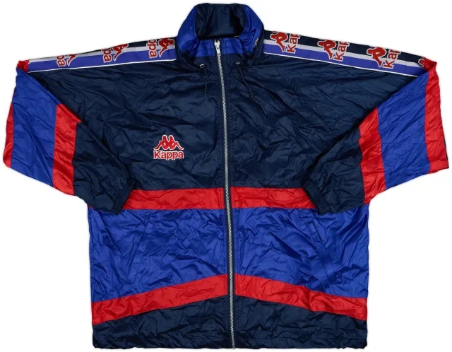 1995-97 Barcelona Kappa Hooded Rain Jacket - 10/10 - (XL)