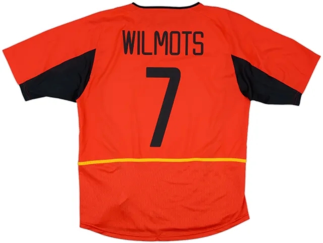 2002-04 Belgium Home Shirt Wilmots #7 - 9/10 - (L)