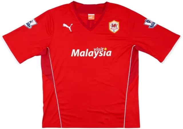 2013-14 Cardiff Home Shirt - 9/10 - (XL)