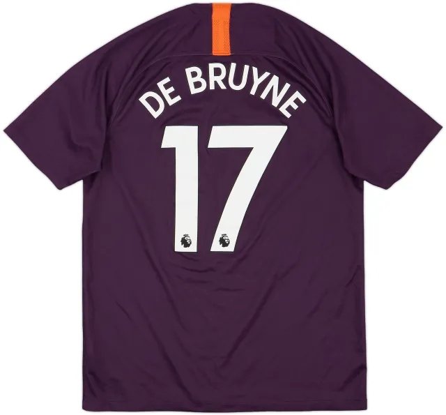 2018-19 Manchester City Third Shirt De Bruyne #17 - 9/10 - (M)