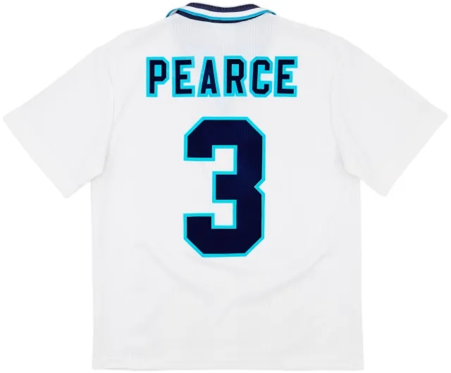 1995-97 England Home Shirt Pearce #3 - 9/10 - (M)