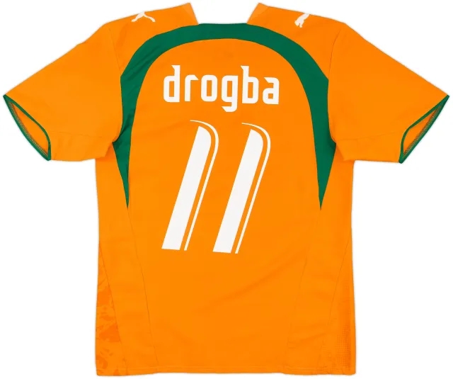 2006-07 Ivory Coast Home Shirt Drogba #11 - 10/10 - (S)