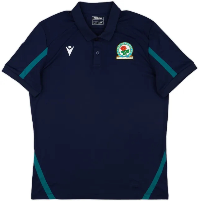 2021-22 Blackburn Rovers Macron Polo Shirt - 9/10 - (L)