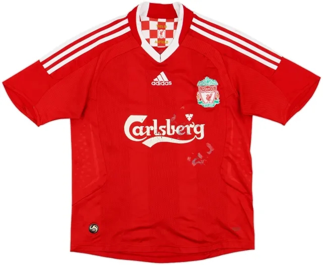 adidas Liverpool Boys SS Home Shirt 2008/10