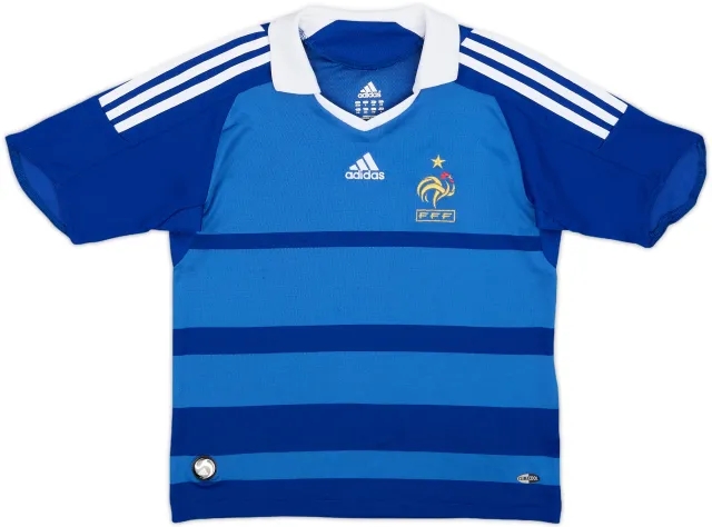 adidas France Boys SS Home Shirt 2008