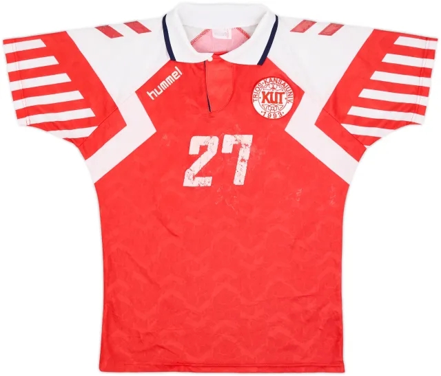 Hummel Denmark Mens SS Home Shirt 1992