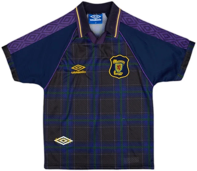 1994-96 Scotland Home Shirt - 8/10 - (L.Boys)