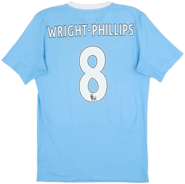 2009-10 Manchester City Home Shirt Wright-Phillips #8 - 9/10 - (S)