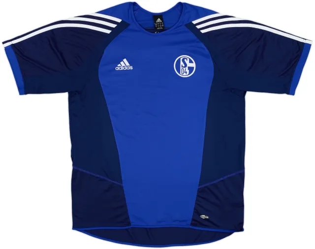 adidas Schalke 04 Mens SS Home Shirt 2004/05