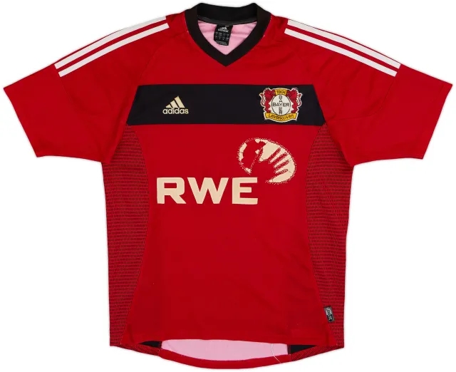 adidas Bayer Leverkusen Mens SS Home Shirt 2002/04