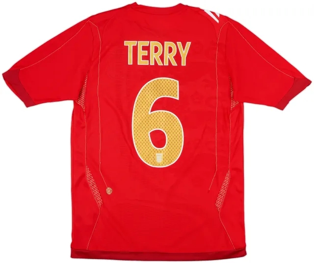 2006-08 England Away Shirt Terry #6 - 8/10 - (S)