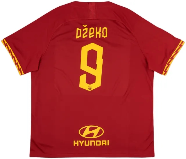 2019-20 Roma Home Shirt Dzeko #9 - 10/10 - (XXL)