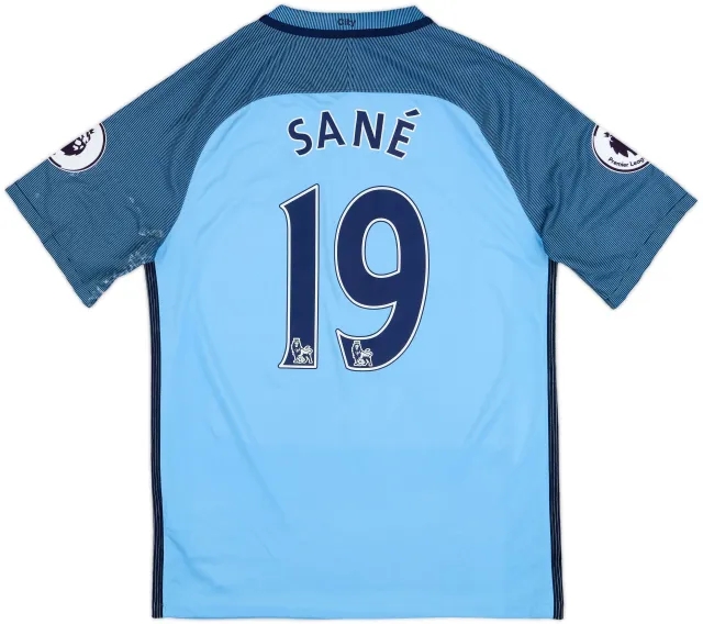 2016-17 Manchester City Home Shirt Sane #19 - 6/10 - (M)
