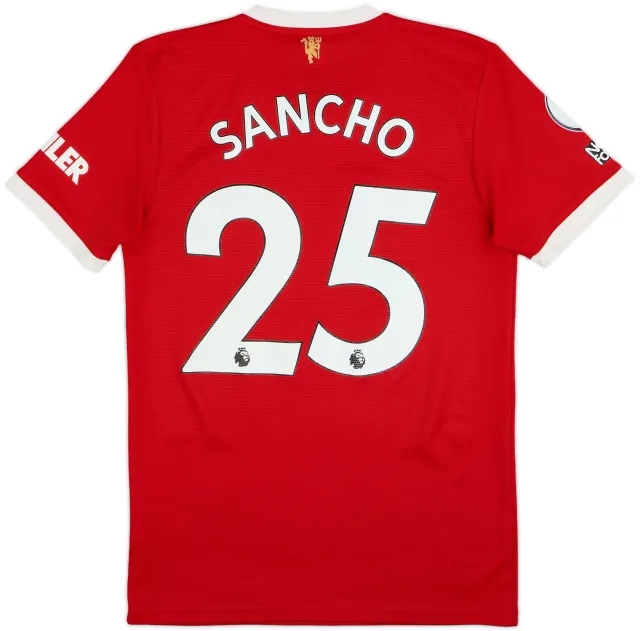 2021-22 Manchester United Home Shirt Sancho #25 - 10/10 - (S)