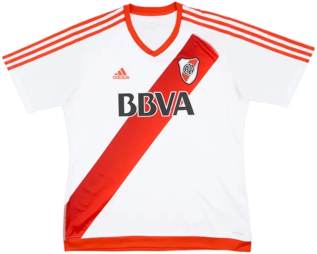 adidas River Plate Mens SS Home Shirt 2016/17