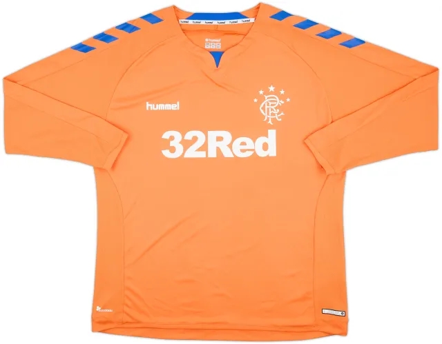 2018-19 Rangers Third L/S Shirt - 7/10 - (3XL)