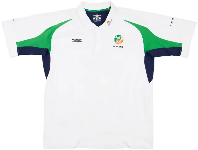 2002-04 Ireland Umbro Polo Shirt - 7/10 - (XL)