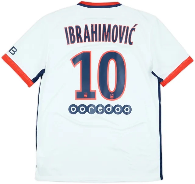 2015-16 Paris Saint-Germain Away Shirt Ibrahimovic #10 - 8/10 - (M)