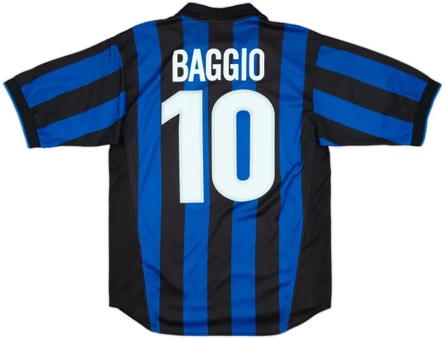 1998-99 Inter Milan Home Shirt Baggio #10 - 8/10 - (S)