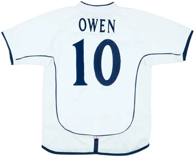 2001-03 England Home Shirt Owen #10 - 7/10 - (M)
