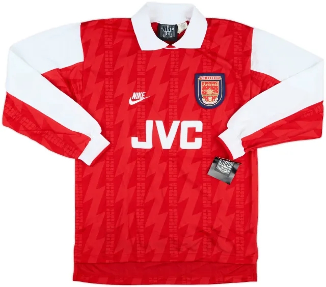 1994-96 Arsenal Player Issue Home L/S Shirt #12 (S)