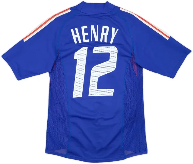adidas France Mens SS Player Issue Home Shirt 2002
