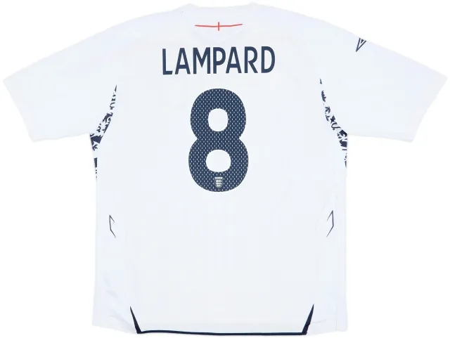 2007-09 England Home Shirt Lampard #8 - 7/10 - (XXL)