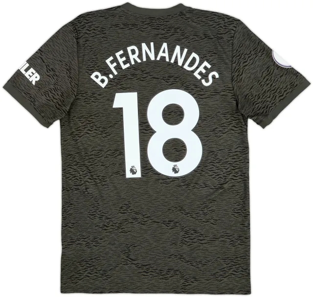 2020-21 Manchester United Away Shirt B.Fernandes #18 - 8/10 - (M)
